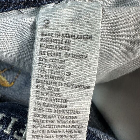 American Eagle SUPER STRETCH Size 2 Low Rise Jean Denim Cut Off Shorts 28x4.5 - Picture 10 of 10